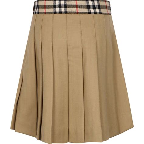 burberry vintage check pleated skirt